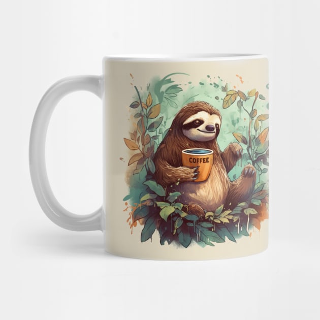 Sloth Coffee by mbloomstine